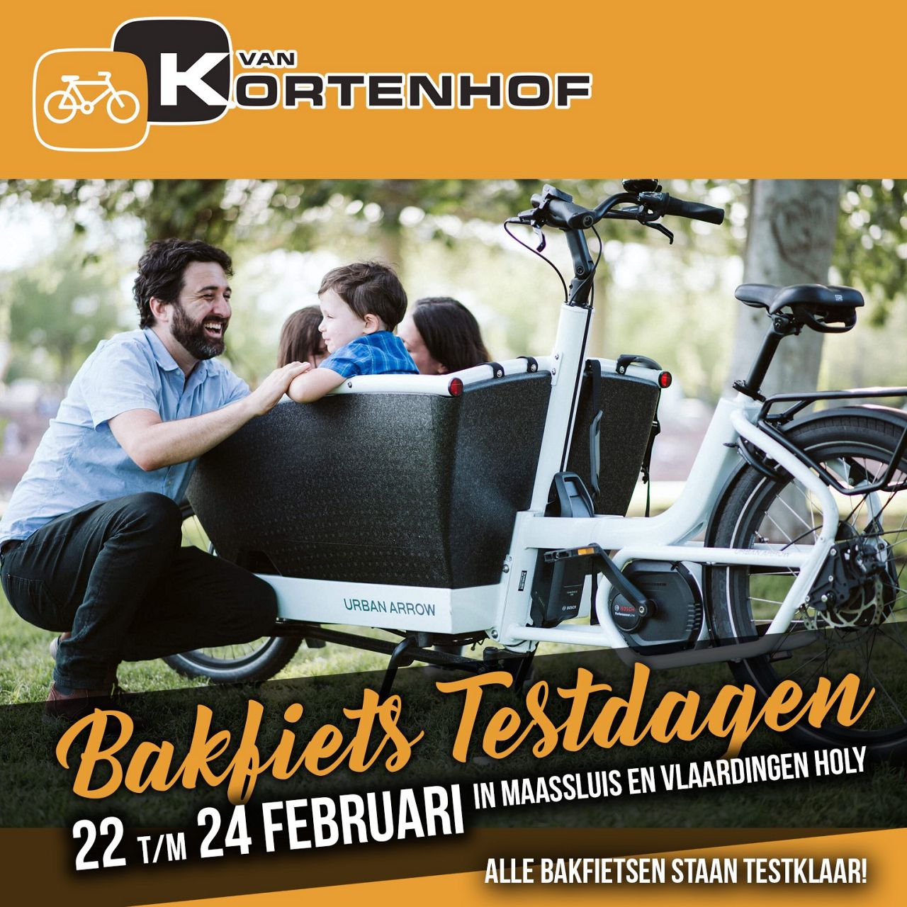 22-24 februari: Bakfiets testweekend bij Van Kortenhof